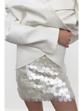 Zara SEQUIN MINI SKIRT